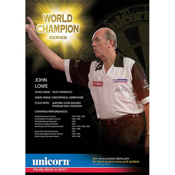 UNICORN 2011 WORLD CHAMPION JOHN LOWE POSTER