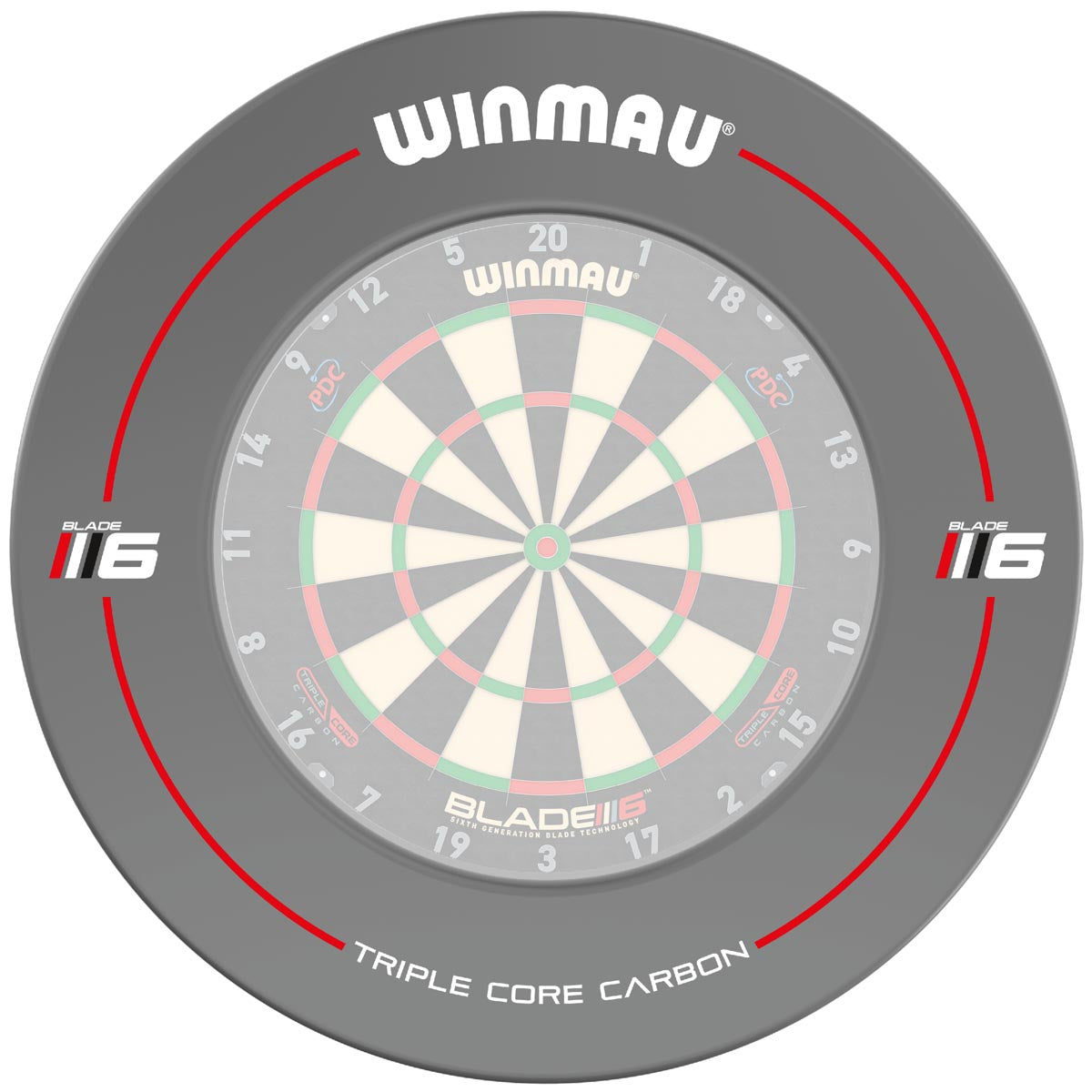 Winmau Blade 6 Grey Dartboard Surround