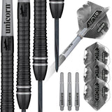 Unicorn Gary Anderson Noir 90% Tungsten Phase 6 Steel Tip Darts
