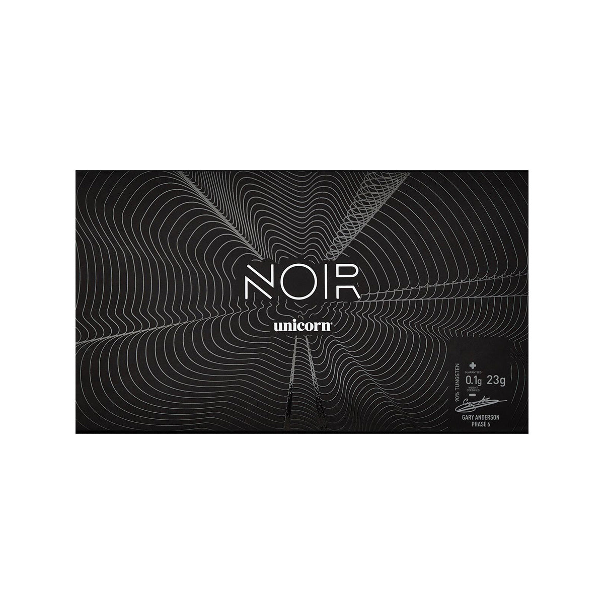 Unicorn Gary Anderson Noir 90% Tungsten Phase 6 Steel Tip Darts