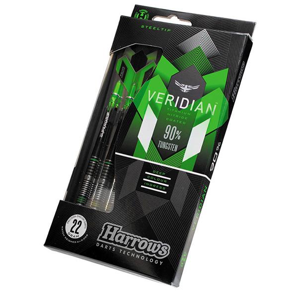 Harrows Veridian 90% Steel Tip Darts