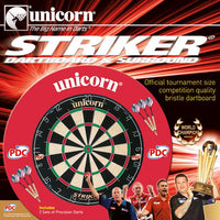 UNICORN SURROUND STRIKER DARTBOARD RED BOX