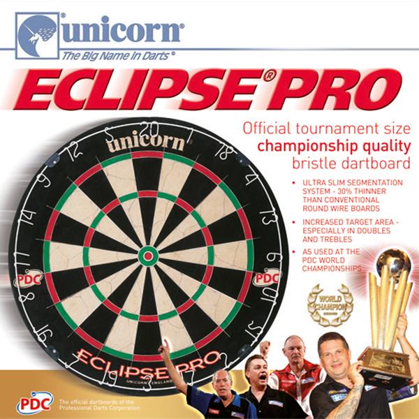 UNICORN UPL ECLIPSE PRO BRISTLE PDC ENDORSED DARTBOARD BOX